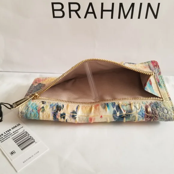 NWT Brahmin Superbloom Melbourne Ady Wallet - Picture 10 of 12